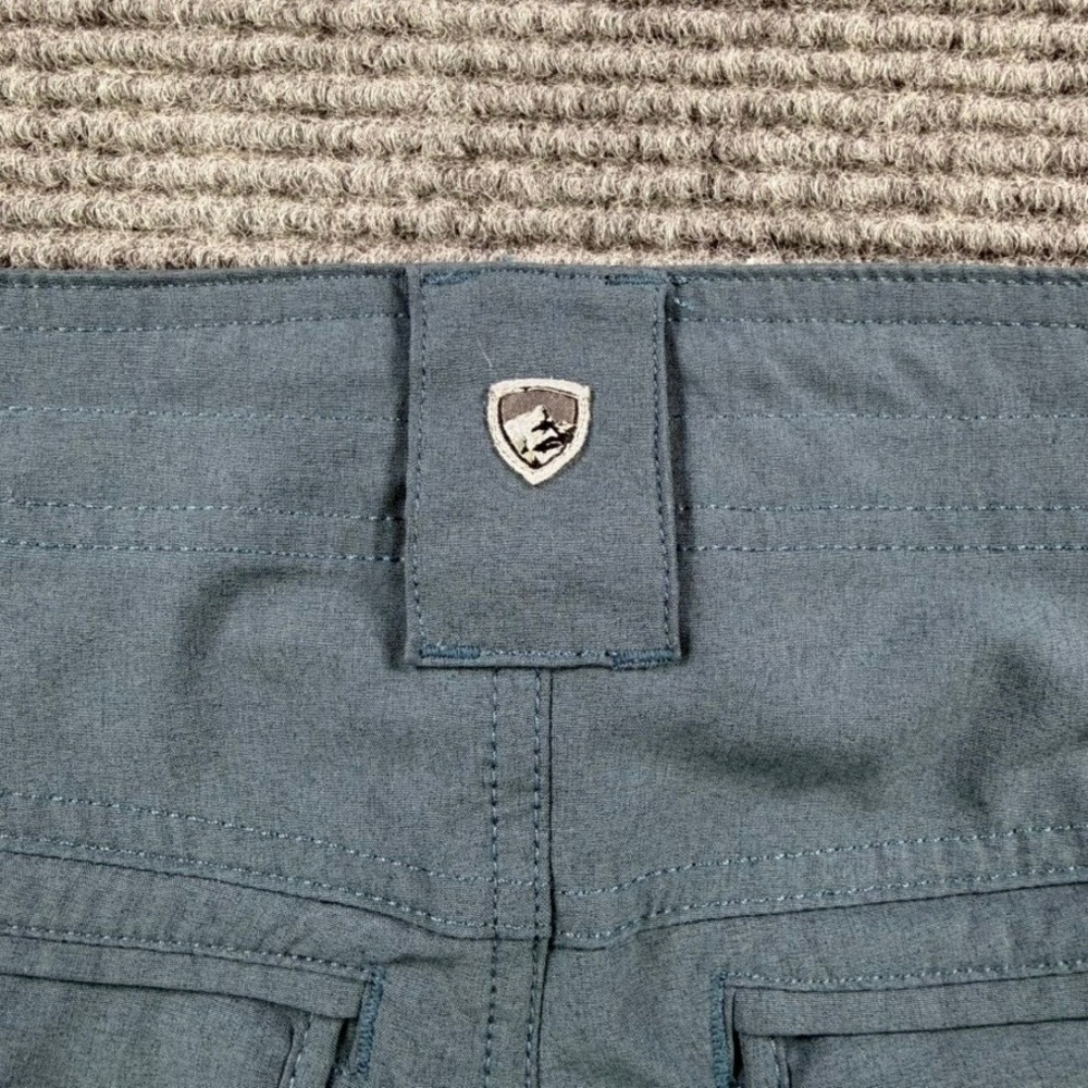 Kuhl Splash 9.5" Inseam Cargo Short Women 2 Blue Hiking Trail Outdoor Drawstring - Picture 4 of 13